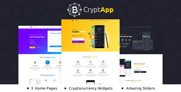 Crypt App is a Crypto Currency Landing Page WordPress Theme. Crypt App is for the financial segment of the emerging world of digital currency. This cryptocurrency one-page theme helps you create informative crypto landing pages