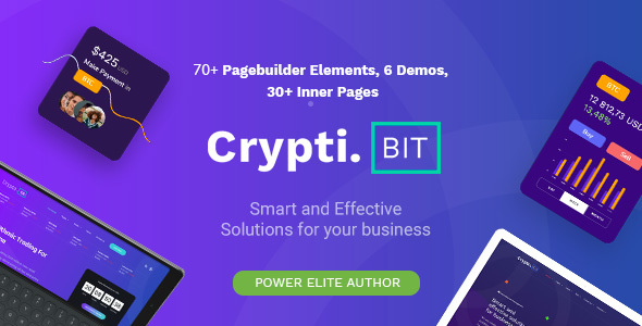 Create standout cryptocurrency landing pages with CryptiBIT Landing Page - the perfect WordPress theme for digital currencies. Join Bevaultx for more!