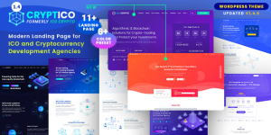 Cryptico is the best theme for ICO Agencies and Cryptocurrency Investments company. Cryptico is easy to use