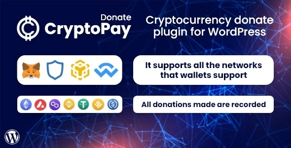 Integrate cryptocurrency donations effortlessly with CryptoPay Donate. Support multiple cryptocurrencies