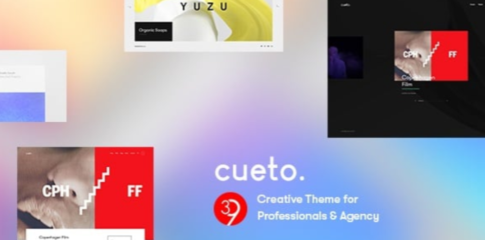 Cueto is a minimal  unique WordPress theme for agency