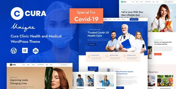 Cura - the ultimate responsive WordPress theme for health