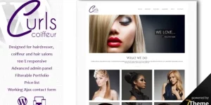 Curls is a premium WordPress Hair Salon Theme