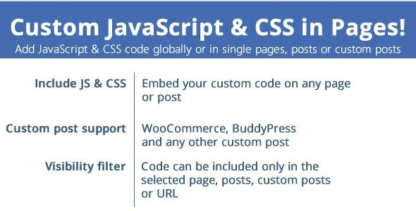 Unlock the power of customization with the Custom JavaScript  CSS in Pages plugin! Effortlessly add CSS and JavaScript to any post or page