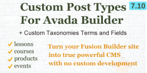 This plugin extends the Avada Builder Blog