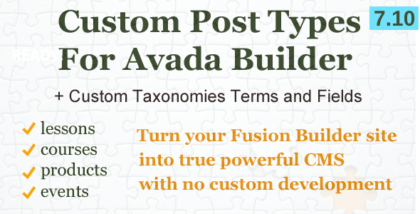 This plugin extends the Avada Builder Blog