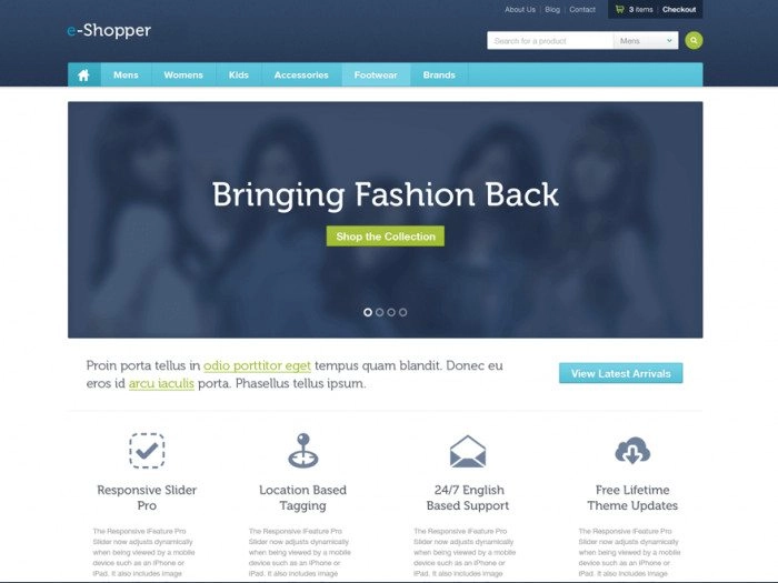 Elevate your online store with CyberChimps e-Shopper Pro WordPress Theme! Enjoy responsive design