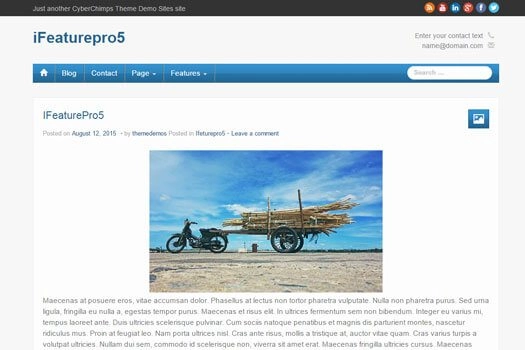 Unlock your website's potential with CyberChimps iFeature Pro 5 WordPress Theme! Enjoy responsive design