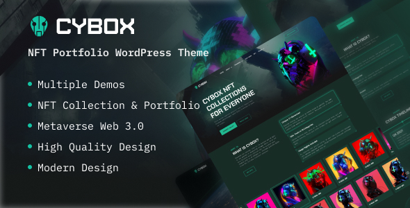 Cybox WordPress theme for WooCommerce is an all-in-one solution for NFT Affiliate Websites