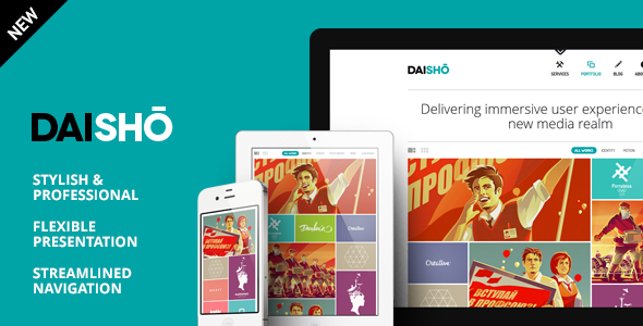 Daisho is a portfolio solution for creative professionals and companies looking for a minimal and professional look. Flexible and responsive presentation