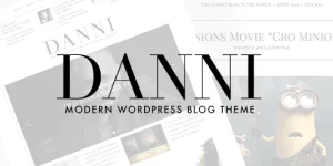 Danni is a minimalist and user-friendly WordPress theme for bloggers