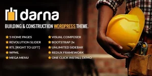 Darna business theme designed specifically for construction and dedicated to the corporate industries