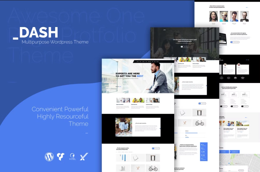 Dash is a Corporate Agency Business theme. The theme fits perfectly for Business Agencies