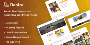 Discover Dastra – the ultimate responsive WordPress theme for construction businesses! With its stunning design