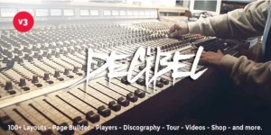 Decibel is a premium WordPress theme dedicated to musicians