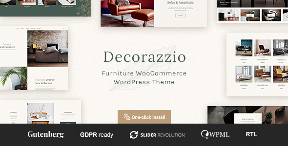 Upgrade your website with the Decorazzio WordPress Theme – perfect for interior designers  furniture stores. Accessible at Bevaultx for premium downloads!