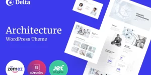 The Delta Architecture Elementor Template is for the true experts of basic and easy functionality. The product is completely useful for the design studios or architecture bureaus. Made for WordPress CMS