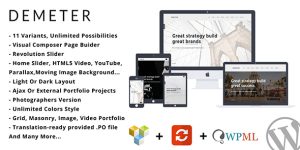 Discover the Demeter One Page Parallax WordPress Theme. Create stunning sites with parallax effects