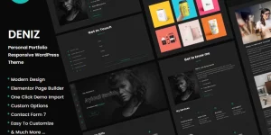 Deniz – Personal Portfolio WordPress Theme suitable for every designer