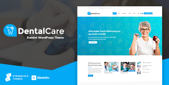 Discover the Dental Care WordPress theme for a stunning