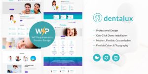 Transform your dental clinic's website with Dentalux – a premium WordPress theme offering elegant design