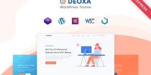 Deoxa is a Bootstrap landing page template built with WordPress and Elementor. Deoxa is an Elementor based WordPress theme