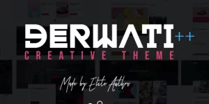 Derwati is responsive a trendy  creative portfolio WordPress Theme with clean