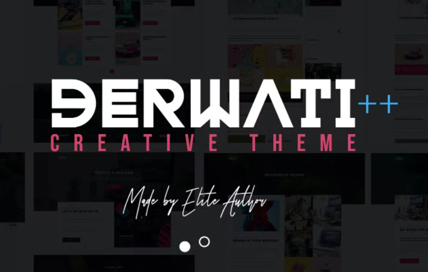 Derwati is responsive a trendy  creative portfolio WordPress Theme with clean