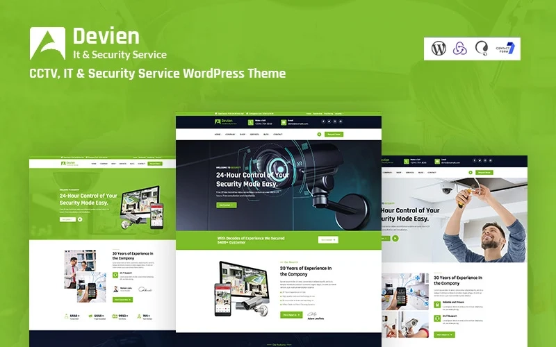 Devien is a modern IT  Security Service WordPress Theme dedicated to cybersecurity and information security on the bodyguard