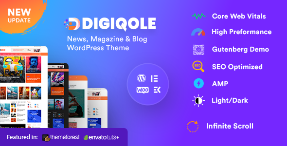 Elevate your news or magazine site with the Digiqole WordPress theme. Access it and more premium resources by subscribing to Bevaultx!