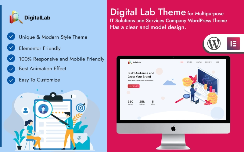 DigitalLab - IT Solutions Company Wordpress Theme ATT Software presents a superior quality DigitalLab WordPress theme to help you build a sophisticated website for digital marketing services. You can now draw the attention of your target audience with this high-quality