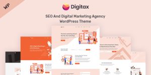 Elevate your digital marketing game with the Digitax SEO  Digital Marketing Agency WordPress Theme—sleek design