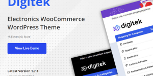 Discover Digitek – the ultimate Elementor Electronics WooCommerce Theme! With its stunning design