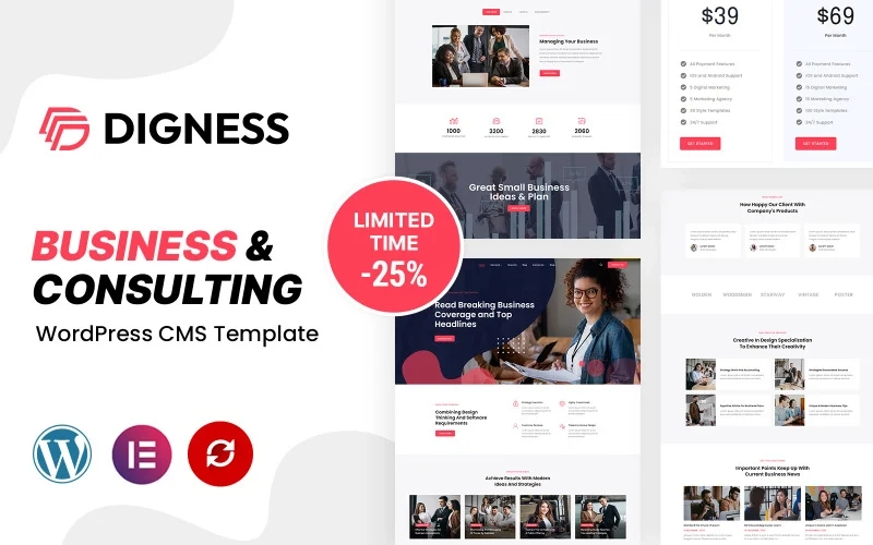 Ever considered starting your own corporate business or a business website? Digness WordPress business theme is perhaps something you want! If you choose this theme