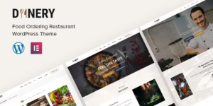 Dinery is a well balanced and unique food ordering and delivery restaurant WordPress Elementor theme based on fine design elements.. Suits for Restaurant