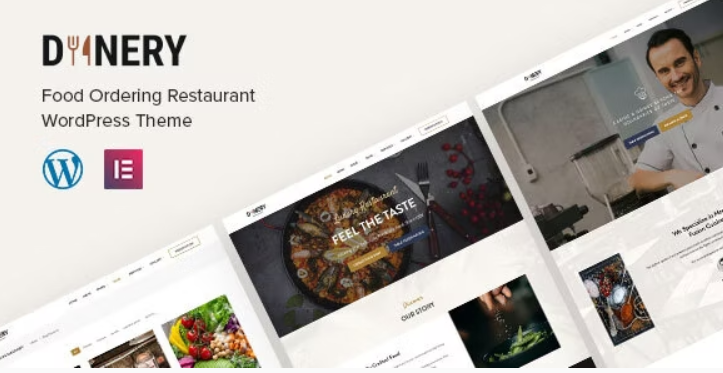 Dinery is a well balanced and unique food ordering and delivery restaurant WordPress Elementor theme based on fine design elements.. Suits for Restaurant