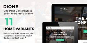 Discover the Dione Conference Event WordPress Theme for flawless