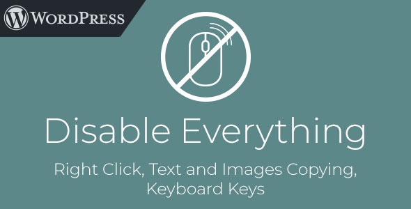 Protect your WordPress content with the Disable Everything plugin! Effortlessly disable text and image copying