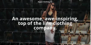 Aspen Clothing Co. is an attractive Divi child theme developed to help companies in the retail sellers market showcase their product offerings with style. Despite the name