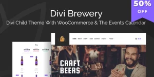 The Divi Brewery Child Theme comes already integrated with WooCommerce