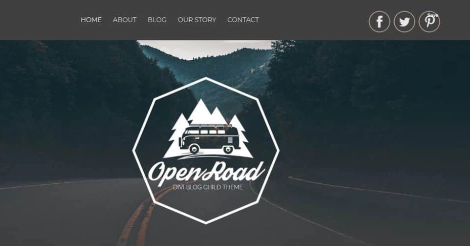 Open Road Divi Child Theme Including a number of content-driven elements