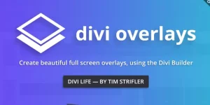 Divi Overlays is the most popular Divi Popup plugin and is the easiest (and most powerful) way to create beautiful full screen overlays