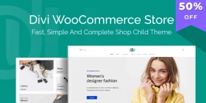 The Divi WooCommerce Store child theme was created for speed and flexibility.