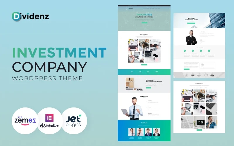 Dividenz is a special theme for creating sites with a serious thematic focus. This Investment Company WordPress Theme is very well designed and allows you to create a worthy web resource in a very short time. It will work even for those who have never encountered the creation of sites.…