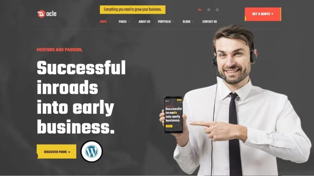 Docle Digital Agency Services WordPress Theme designed specifically for web design