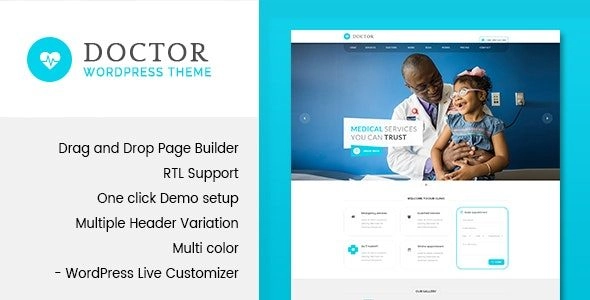 Create your medical website easily with our doctor health theme