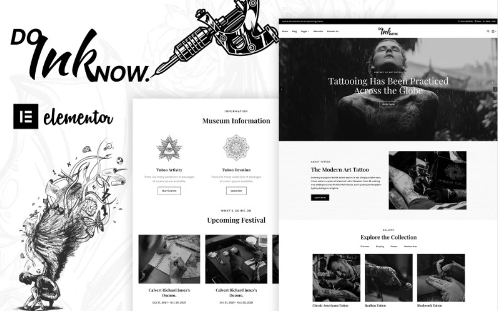 Discover Doinknow – Tattoo Salon WordPress Theme