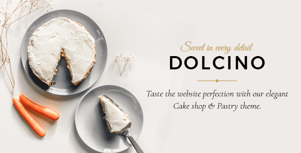 Give your cake shop a tempting look! Dolcino WordPress theme offers stunning layouts