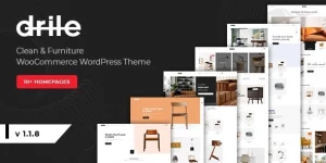 Unlock the ultimate eCommerce experience with Drile Furniture WooCommerce WordPress Theme! Featuring a stunning design