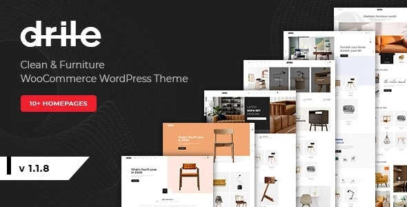 Unlock the ultimate eCommerce experience with Drile Furniture WooCommerce WordPress Theme! Featuring a stunning design